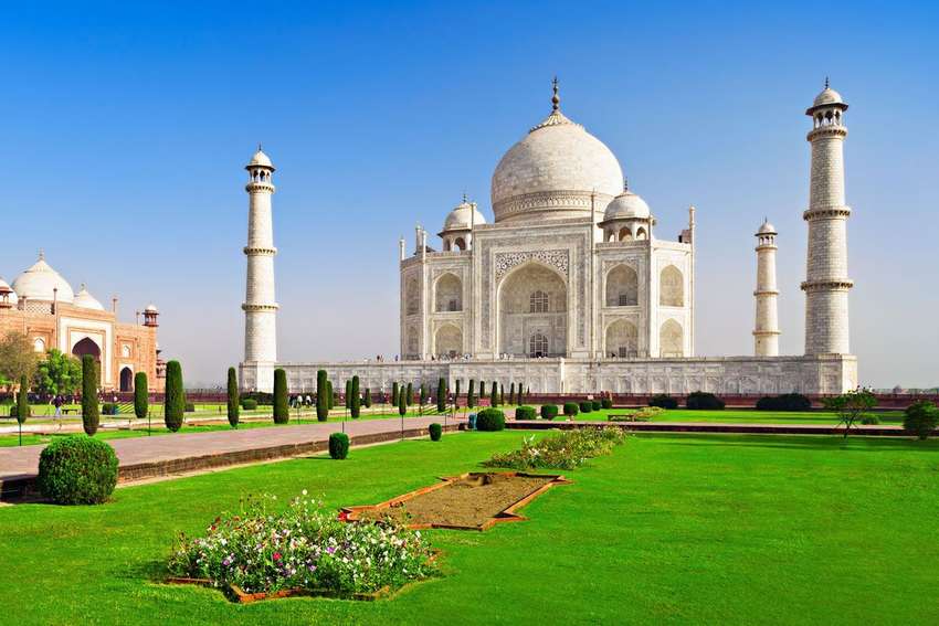 De Taj Mahal in Agra<br>