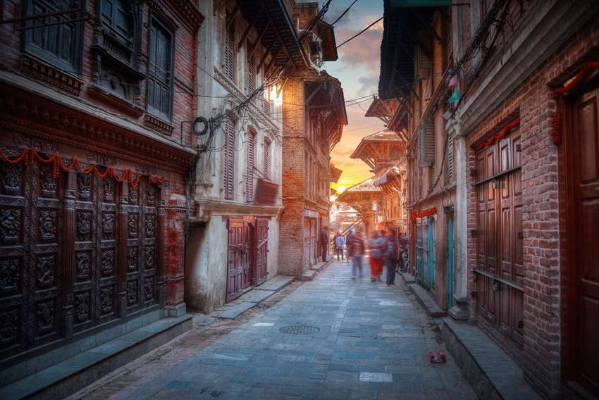Sfeervolle straatjes in Kathmandu<br>
