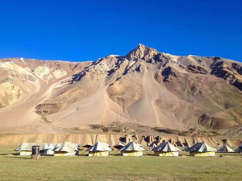 Tentenkamp in Sarchu<br>