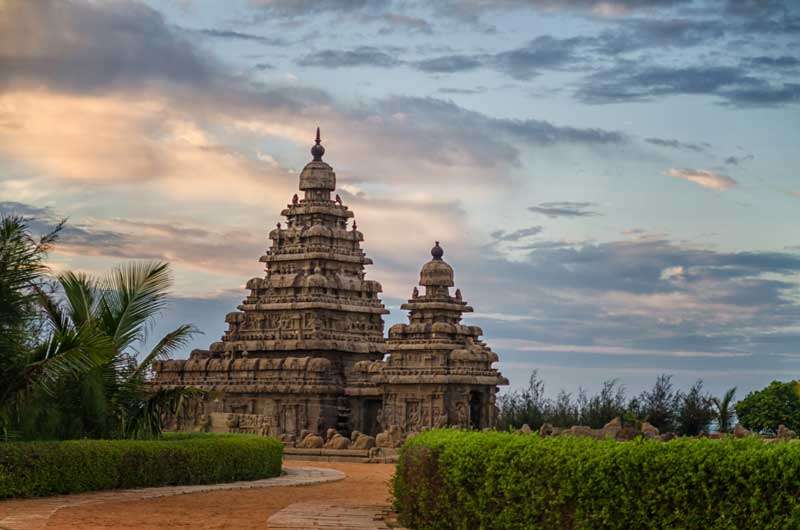 De Kusttempel in Mahabalipuram<br>