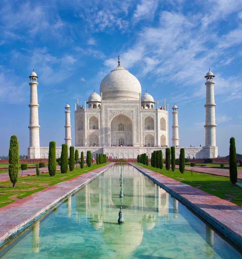 Je bezoekt de Taj Mahal<br>