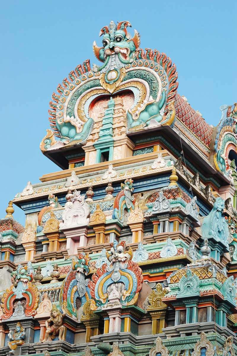 De Sri Ranganathaswamy tempel in Trichy <br>