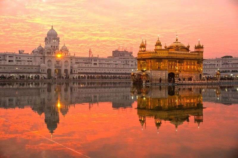 De gouden tempel van de Sikh
