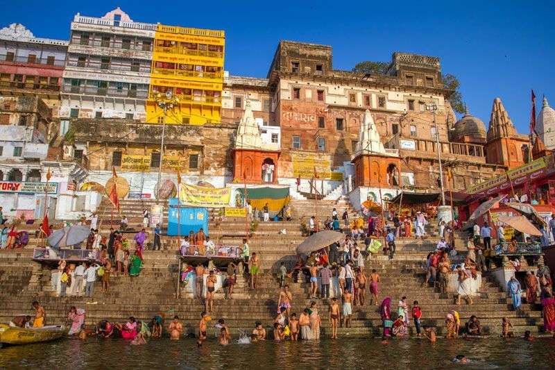 Varanasi vanaf het water